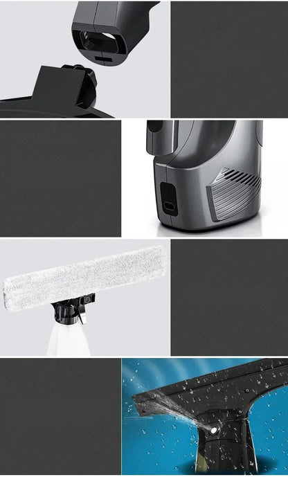 Cordless Electric Window Vacuum Cleaner – Handheld Glass Cleaning Tool for 2025 Home, Office & Car Use with Streak-Free Shine