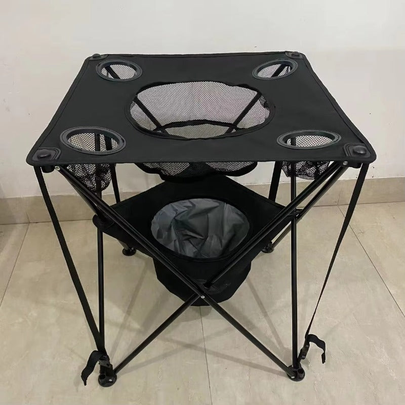 Camping Cooler Table – Heavy-Duty Leakproof Outdoor Cooler with Built-In Tabletop, Portable Design for Camping, Fishing, Picnics, and Long-Lasting Freshness in Every Adventure