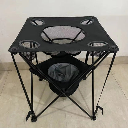 Camping Cooler Table – Heavy-Duty Leakproof Outdoor Cooler with Built-In Tabletop, Portable Design for Camping, Fishing, Picnics, and Long-Lasting Freshness in Every Adventure