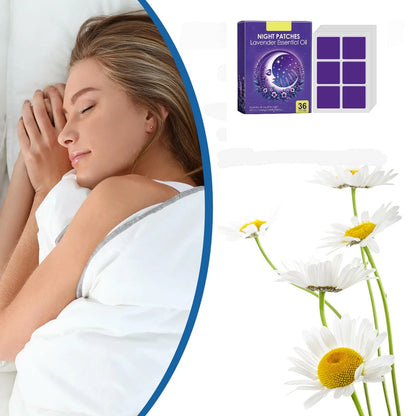 Lavender Night Patches – Relaxing Sleep Aid Stickers, Herbal Relief for Restless Nights, Calming Aromatherapy Patches