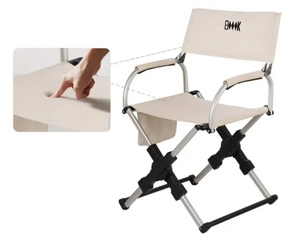 Aluminum Folding Chair – Lightweight Yet Strong Seat with Backrest for Outdoor Fishing, Travel, and Compact Storage