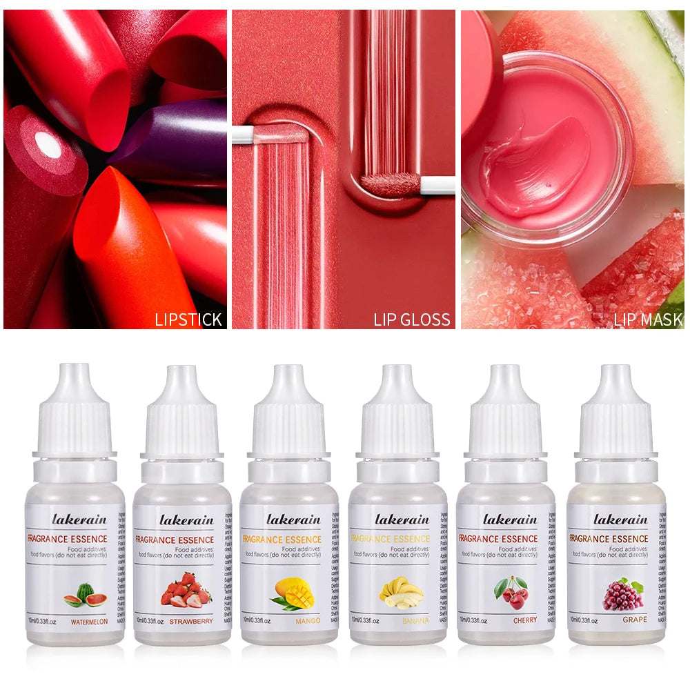Pure Fruit Fragrance Oil - 10ml Strawberry Scented Essential Oil for Lip Gloss, DIY Soap Making, and Lip Care Creations