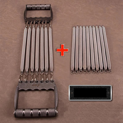 Men’s Spring Chest Expander – Stainless Steel Gym Equipment for Muscle Strength Training, Arm Pulling & Upper Body Workout Power