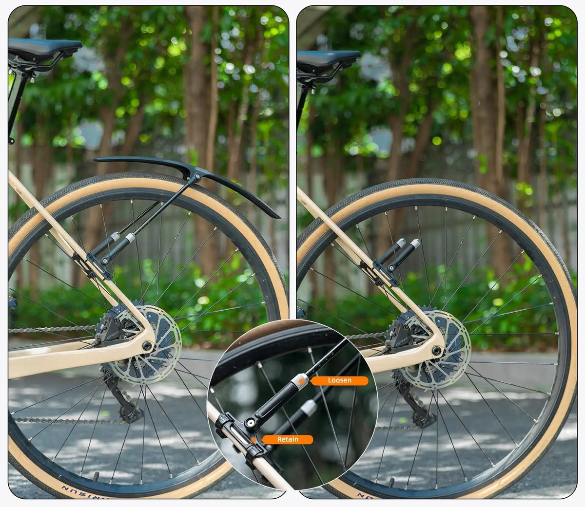Road Bike & MTB Mudguard Fender – 700C Front and Rear Water Protection for Cleaner, Drier Cycling on Any Terrain