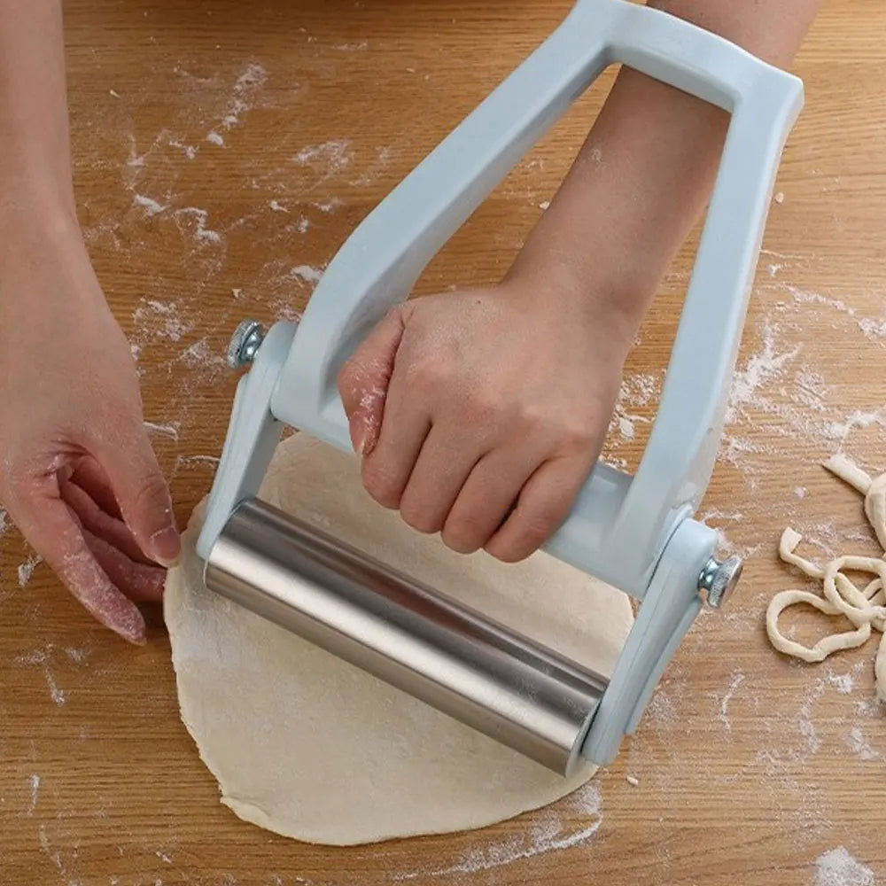 Foldable Stainless Steel Rolling Pin – Dough Roller Docker for Pastry, Pizza and Baking Kitchen Prep