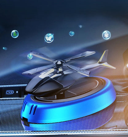Solar-Powered Helicopter Car Freshener – Rotating Aroma Diffuser for a Luxurious Drive