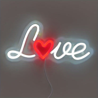 Love LED Neon Wall Sign – Romantic Glow for Weddings, Parties, Bedrooms, Bars, Galleries or Special Occasion Decor