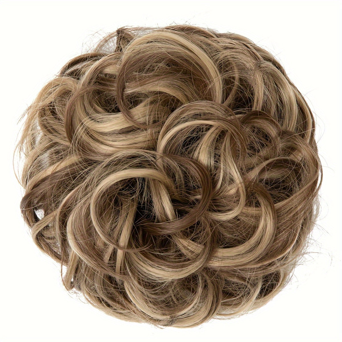 Messy Curly Hair Bun Extension – Voluminous Synthetic Elastic Chignon Scrunchie for Effortless Updo, Instant Volume & Natural-Looking Glam Hairpiece for Women