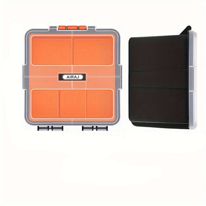 Small Plastic Tool Organizer Box – Removable Dividers for Beads, Screws, Nails, and Craft Storage, Compact and Perfect for Hardware Organization