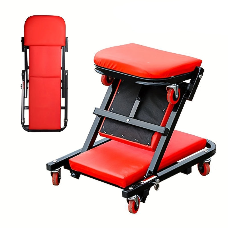Rolling Creeper Seat & Garage Bed – 2-in-1 Ultimate Comfort & Flexibility for Car Repairs, Workshops, and DIY Mechanics