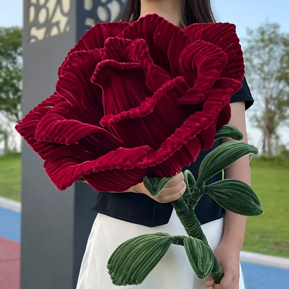 DIY Giant Rose Flower Craft Kit – 757pcs Flexible Pipe Cleaner Twist Rod Material for Handmade Decorations, Valentine’s Day, and Mother’s Day Gifts
