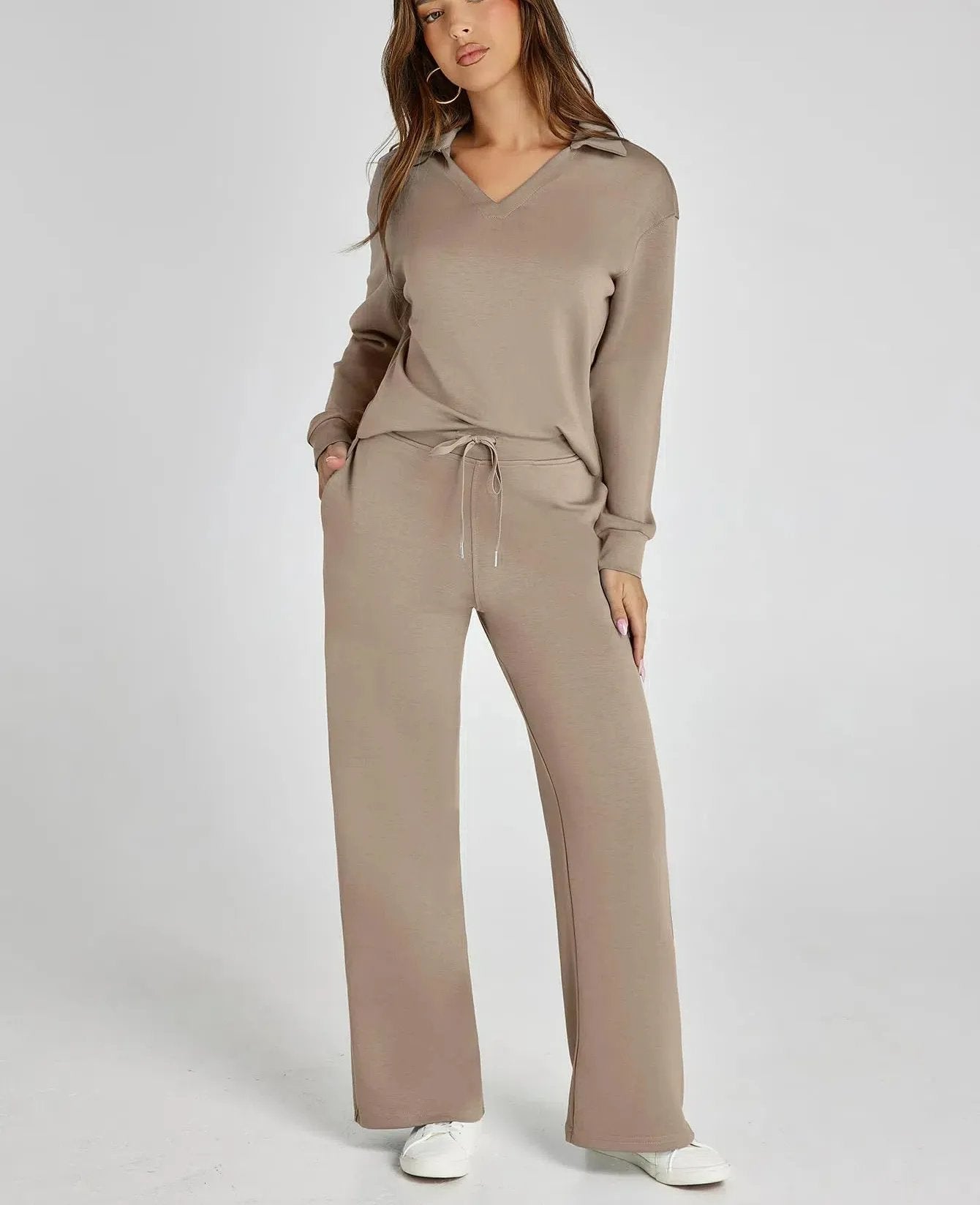 Constituent Women's 2 Piece Sets Outfits Casual Long Sleeve Sweatsuits Sets (Same as in the video)