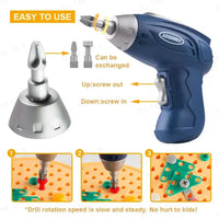 Children Electric Drill Puzzle Toolbox