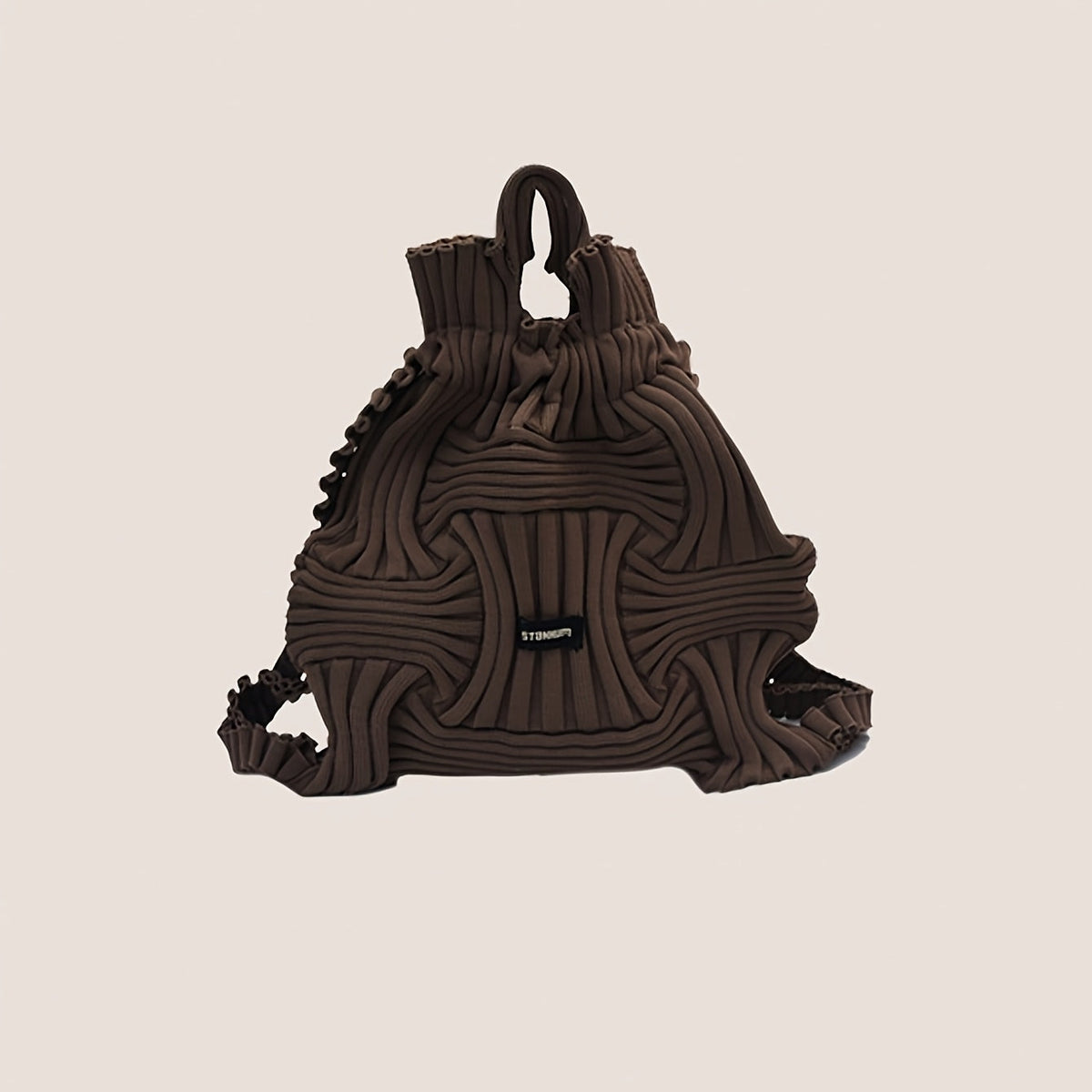 Japanese Korean Style Knit Tote Bag – Multi-Functional Casual Handbag, Shoulder Bag, and Backpack for Travel, Coffee, and Daily Use