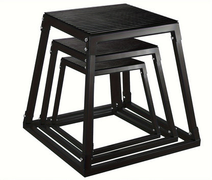 Heavy-Duty Steel Fitness Platform Plyometric Jump Box –  For Jump Training, Crossfit, Strength & Conditioning Home Workouts