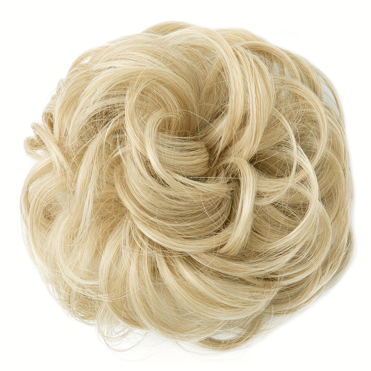 Messy Curly Hair Bun Extension – Voluminous Synthetic Elastic Chignon Scrunchie for Effortless Updo, Instant Volume & Natural-Looking Glam Hairpiece for Women