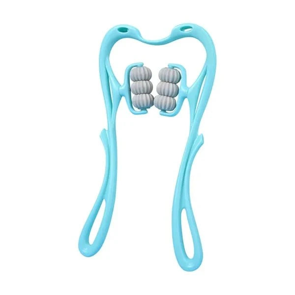 Pressure Point Neck Massager - 6 Wheel Handheld Manual Roller Massager