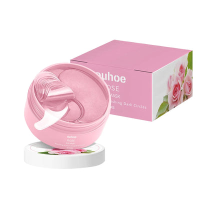 Rose Firming Eye Mask - Reduces Puffiness, Fine Lines, and Dark Circles with Nourishing Moisture