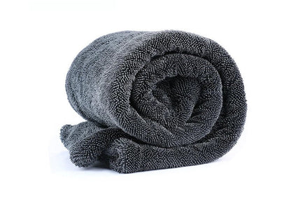 Double Sided Microfiber Car Drying Towel – 1500GSM Ultra-Absorbent Twisted Loop Design Towel, Streak-Free Wash Companion