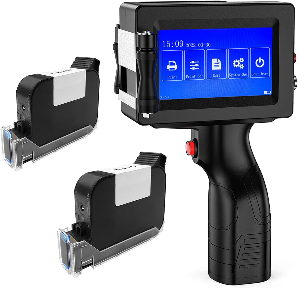 Handheld 1580p1 Inkjet Printer – Portable 4.3″ Touchscreen Industrial Printer for Quick-Dry Coding with 0.08–0.5″ Print Height Capability