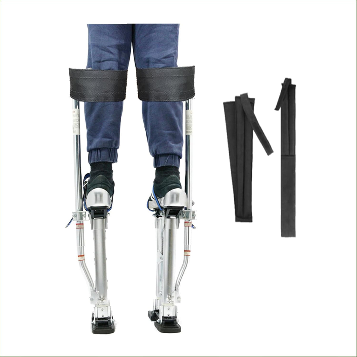 Drywall Stilt Straps – 2-Pack Adjustable Nylon Leg Bands with Padding for Comfort & Secure Fit