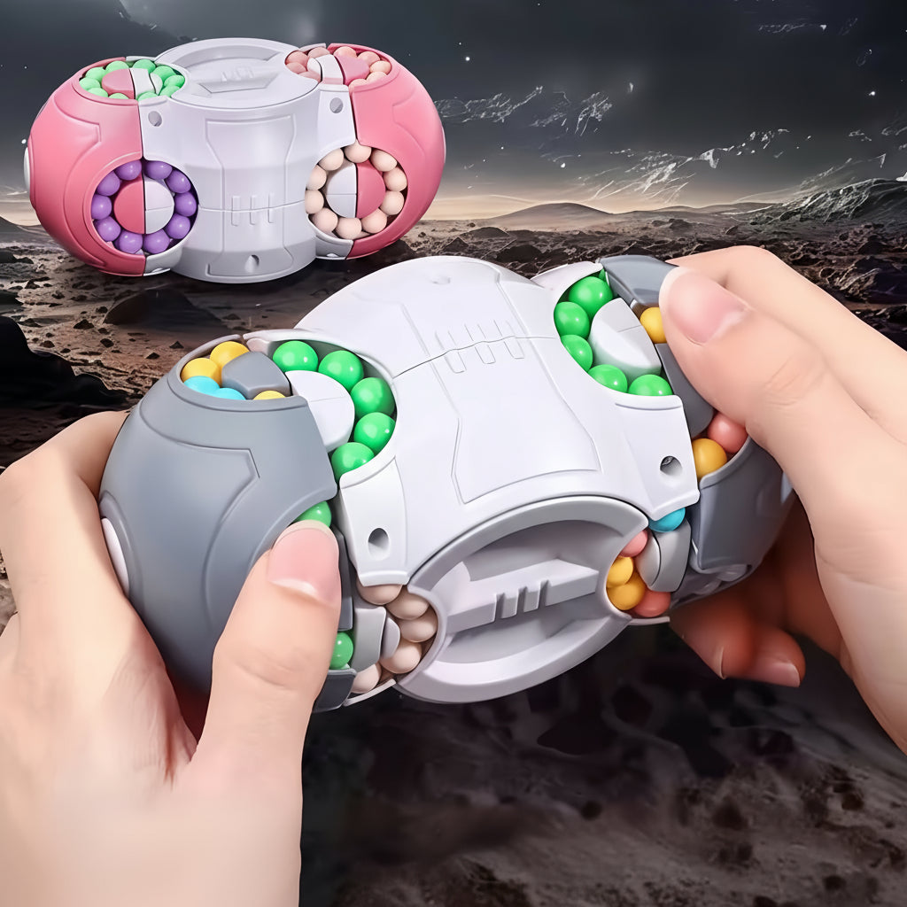 Magic Beans Puzzle Toy – 3D Multifaceted Stress Relief Fingertip Cube Toy for Focus & Relaxation