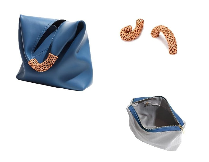 Genuine Leather Tote Bag - Spacious Spring/Summer Women's Handbag with Shoulder Strap for Commuting in Style