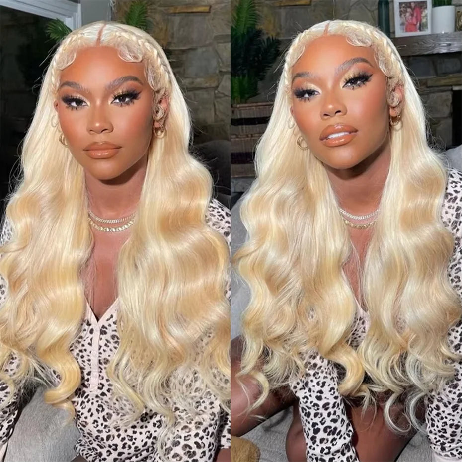 Silver Grey Lace Front Wig – 13 x 6 Pre-Plucked Human Hair Straight & Body Wave Blonde Wig for Women, Natural & Stylish Look