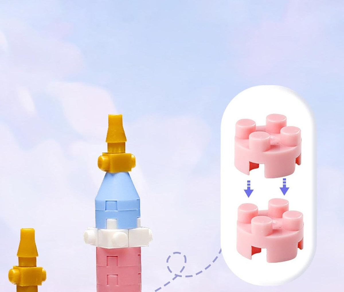 Mini Castle Building Blocks - Fairy Tale Church Micro Bricks DIY Construction Set for Girls Birthday Gifts and Christmas Creative Play