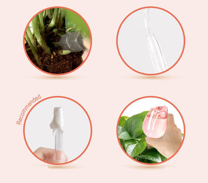 Self-Watering Tulip Plant Balloons – 2/4 Pack Indoor Outdoor Drip Irrigation Tools for Longer Watering with Narrow Spout Design