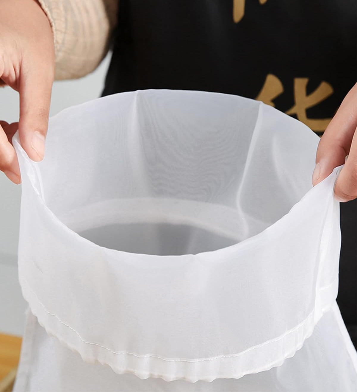 Reusable Nylon Mesh Filter Bag - Multi-Use Food Strainer for Tea, Yogurt, Cheese, Brew, Nut Milk & Soy Milk Preparation