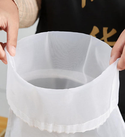 Reusable Nylon Mesh Filter Bag - Multi-Use Food Strainer for Tea, Yogurt, Cheese, Brew, Nut Milk & Soy Milk Preparation