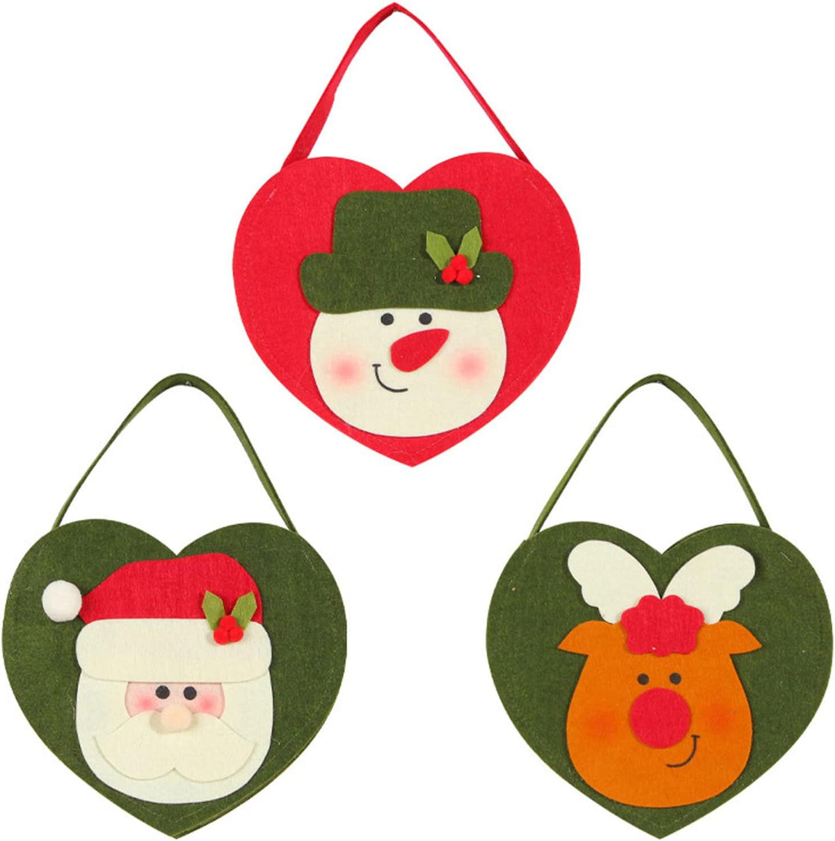 Christmas Apple Candy Gift Bag – Cute Three-Dimensional Santa Handbag for Kids’ Treats, Holiday Parties, and Festive Gift Packaging