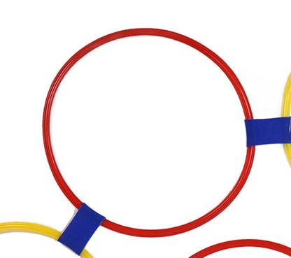 Lattice Jump Ring Game Set for Kids – 10 Hoops with Connectors for Outdoor Park Activities, Physical Training, and Fun Exercise Play
