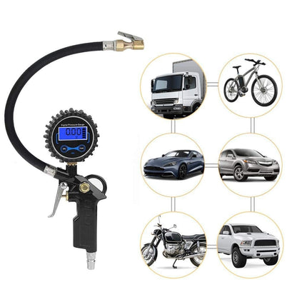 Digital Tire Pressure Gauge with LED LCD – High‑Precision Night Vision Inflator Tool for Cars, SUVs and All Vehicle Maintenance Needs