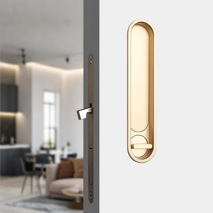Invisible Entry Hook Pocket Door Lock –  With Interior Lock Fittings, Modern Sliding Hardware for Doors, Rooms, or Minimalist Spaces