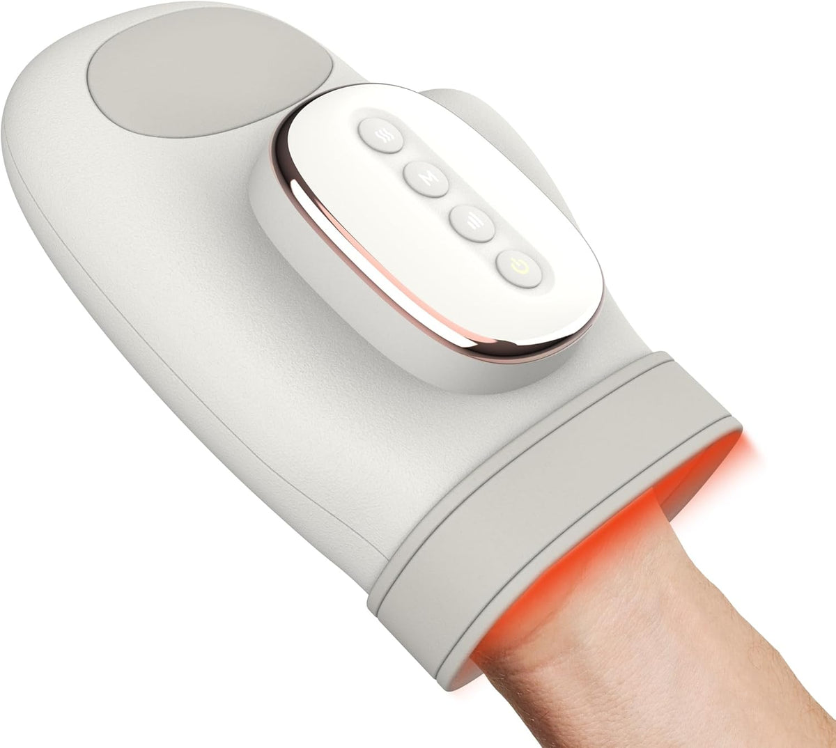 Hand Massager with Heat Compression – Pain Relief Therapy for Hands and Wrists, Relieve Stiffness, Improve Circulation, Relax Muscles, Ideal for Home and Office Use