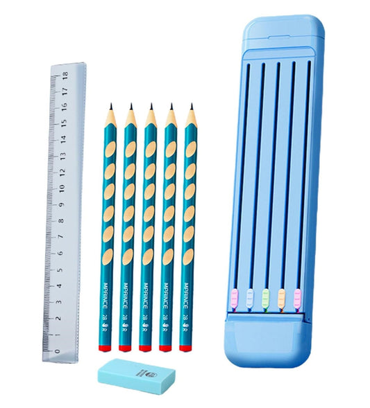 Aesthetic Space Pencil Case Organizer – Slide Out Stationery Box for Kids Teen Girls School Pen Storage Gift