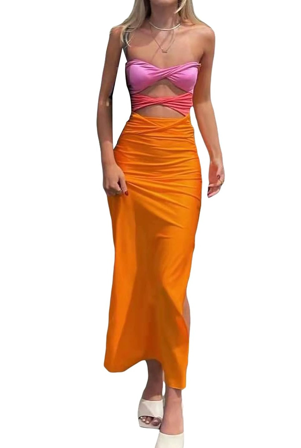 Tie-Dye Swimsuit Set – 2-Piece  Sexy One-Piece Monokini with Matching Skirt for Trendy Summer Beach & Pool Days