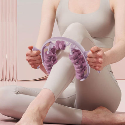 Muscle Massage Roller – 360° Massager with Dual-Row Slimming Clamp for Legs, Waist, Arms, and Buttocks with Handheld Massager Design