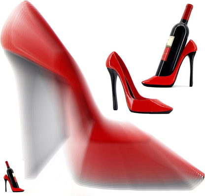 High-Heeled Shoe Wine Rack – Chic Living Room Ornament and Gift for Friends, Parties, and Home Bars