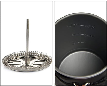 Widesea Heat-Exchanger Camping Cookware Set – Outdoor Cooking System with Gas Stove Burner, Coffee Pot, Tableware & Compact Packing