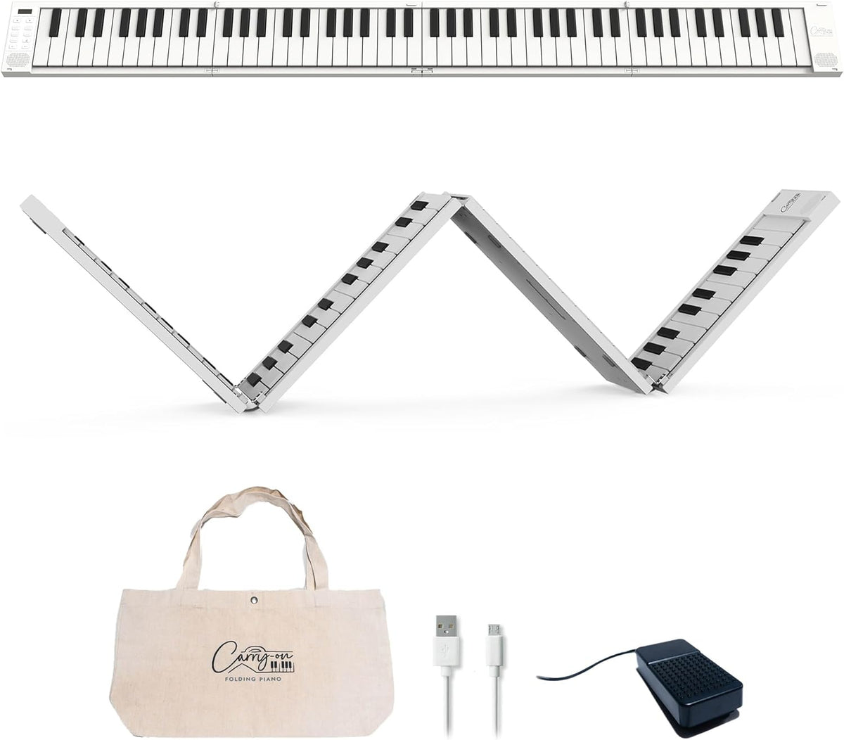 Portable Foldable Electronic Keyboard – 49 Keys Roll-Up Piano for Beginners & Professional Practice