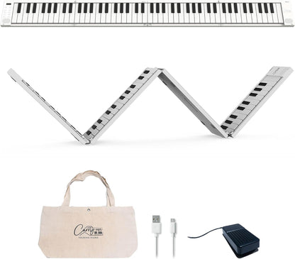 Portable Foldable Electronic Keyboard – 49 Keys Roll-Up Piano for Beginners & Professional Practice
