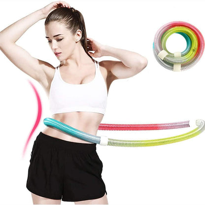 Spring Tube Yoga Circle – Foldable Waist & Tummy Trimmer for Core Strength, Weight Loss & Home Fitness Training