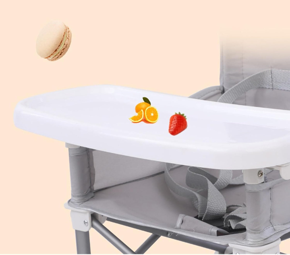 Portable Folding Baby Dining Chair – Lightweight Seat with Removable Tray for Home Meals and Outdoor Picnics