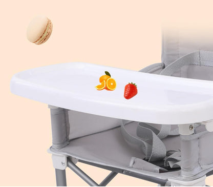 Portable Folding Baby Dining Chair – Lightweight Seat with Removable Tray for Home Meals and Outdoor Picnics