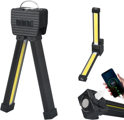 Waterproof USB Rechargeable LED Floodlight – Emergency COB Torch for Camping, Inspection, Hiking & Night Work Illumination