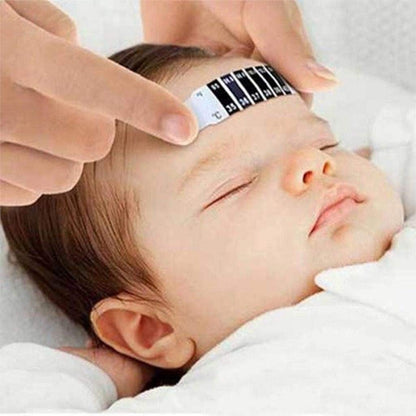 Reusable Flexible Forehead Fever Thermometer Strip – Temperature Test Tool, Color Changing Design for Easy Home Health Monitoring