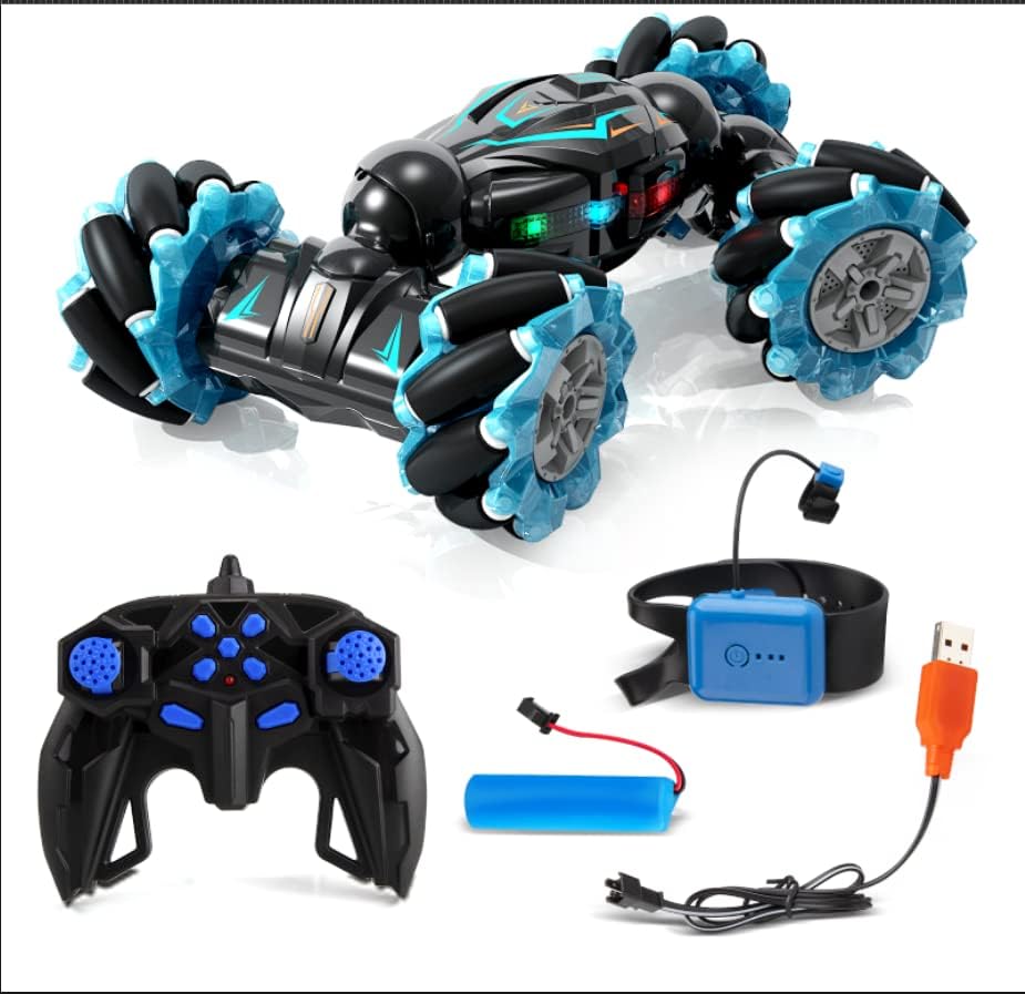 Remote Control Stunt Car – Music-Powered 4-Wheel Off-Road Drift Toy for Kids with Twist Climbing Design Perfect Holiday Gift